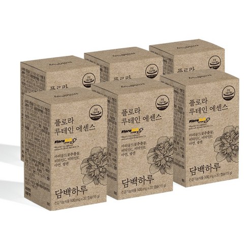 담백하루 플로라 루테인 에센스 30캡슐 6개월 6박스, 30정, 6개