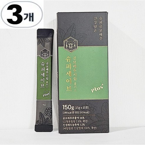 슈퍼세이브 곰보배추시럽플러스 스틱 곰보배추출액 56% 국내산 야생차 15g x 10포