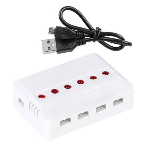드론배터리 6in1멀티충전기 3.7V USB HC타입, 1개, (X5HW) 6in1멀티충전기(HC)