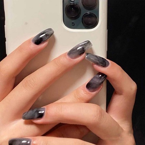 떨샵 인싸 키치 크리스탈 네일팁 인조네일 간편네일팁, 2개, NAIL-N382