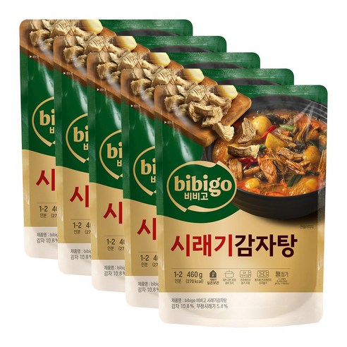 비비고 감자탕, 460g, 5개