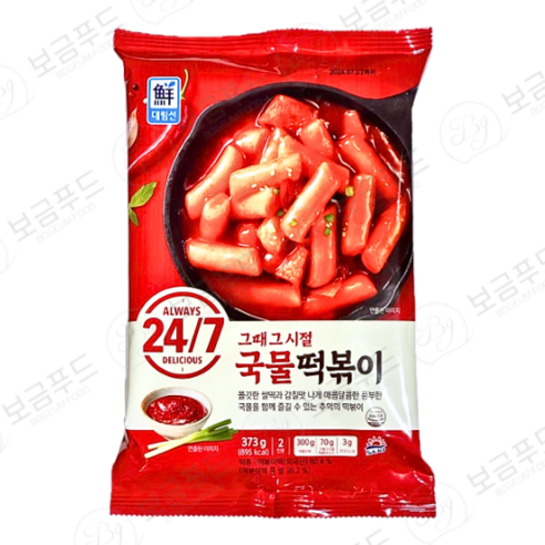 [정연푸드]사조대림 그때그시절 매운 생 국물떡볶이373g (냉장) 즉석 쌀떡볶이, 373g, 3개