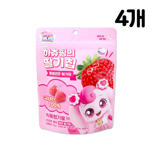 캐치티니핑 동결건조 하츄핑의 딸기칩 2개, 24g, 10개
