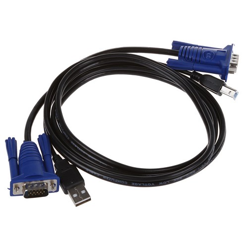Lopbinte 1.4M 15 핀 VGA + USB 남성 - CRT PC용 인쇄 케이블, 1