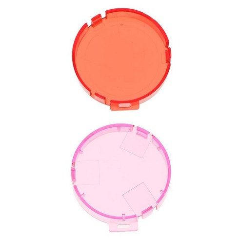 2pack 43mm 직경 하우징 케이스 전문 방수 다이빙 렌즈 필터, 다색, 설명