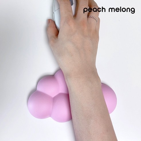 완벽한 편안함을 위한 피치멜롱 구름 마우스 손목받침대