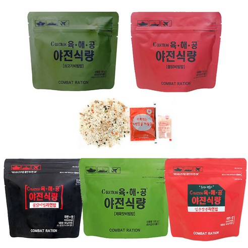 육해공 야전식량 100g x 10개 전투식량, 제육비빔밥-10봉지