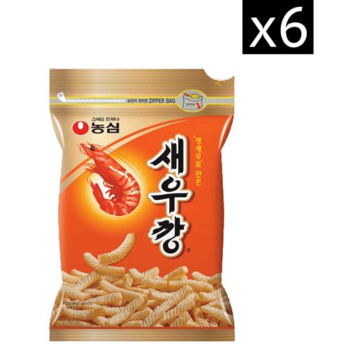 농심 새우깡(지퍼대)400g x 6개, 400g