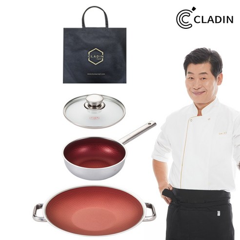 클래딘 이연복 쉐프 베네핏 와이드 그리들&하이팬 4종 세트, 1개