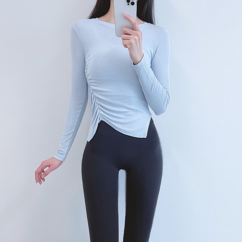 올슨 필라테스복 요가복 긴팔 운동복 상의