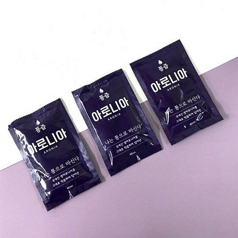 국산 100% 아로니아즙 원액 선물 80ml 30포 60포 90포, 30개