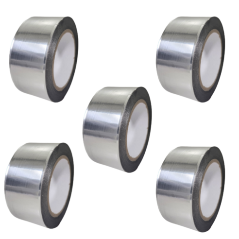 덕트몰 알루미늄 테이프 폭 50mm / 75mm X 길이 100M / 덕트 닥트 은박 싱크대 연통 단열용, 알루미늄 테이프 폭 50mm X 길이 100M, 5개