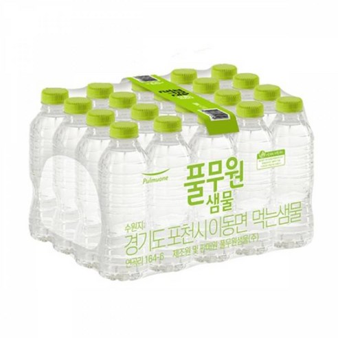 풀무원샘물 무라벨 생수, 330ml, 20개