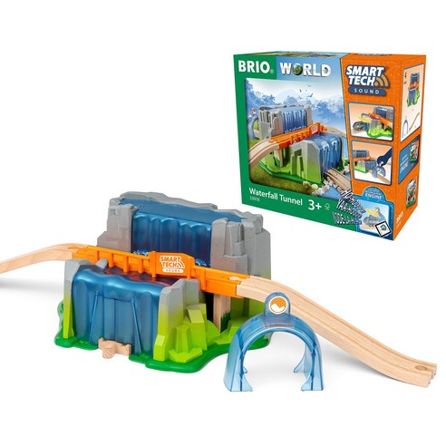 BRIO WORLD (브리오 월드) 스마트 테크 사운드 워터 폴 터널 33978 - 놀이터널 | 쿠팡