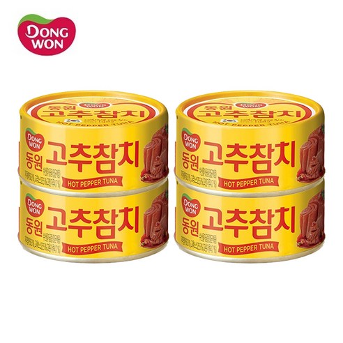 동원 고추참치 100g, 4개