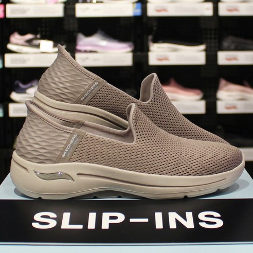 스케쳐스 고워크 아치핏 (슬립인스) 여성 슬립온 핸즈프리 발바닥편한 지속적인편안함 피로도완화 충격흡수 #베이지