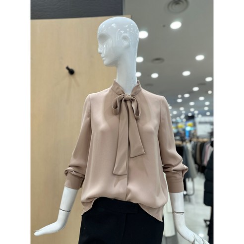 [케네스레이디블라우스] 내돈내산 후기, 세련된 매력을 더하는 [케네스레이디] 리본 타이넥 솔리드 블라우스 | 비밀 상품 대방출