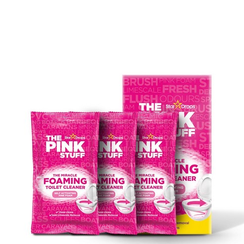 [핑크스터프] 미라클 포밍 변기세정제 100gx3입, 없음