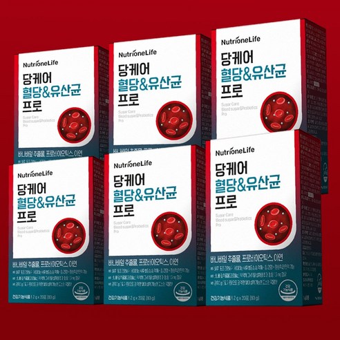 뉴트리원 정우성 당케어 혈당 & 유산균 프로바이오틱스6박스, 2g, 6박스