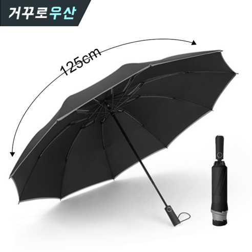 Linmr 고급 거꾸로우산 빛반사 2인용자동 특대형 우산 R7