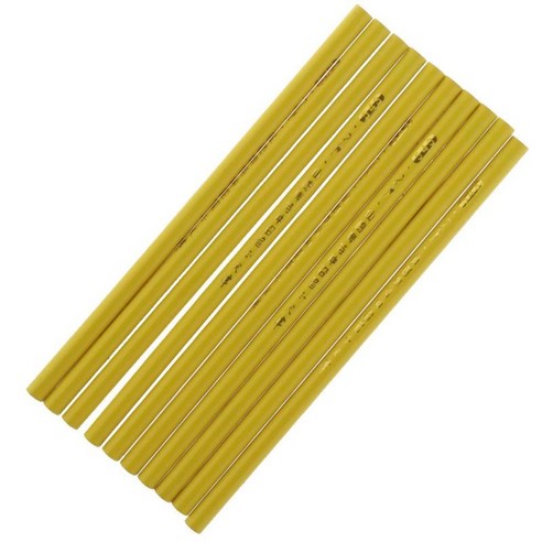 재단사 재봉 양재를 위한 10 조각 지울 수 있는 직물 표하기 연필 도구, 옐로우, 나무