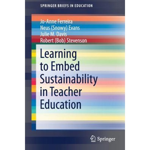 (영문도서) Learning to Embed Sustainability in Teacher Education Paperback, Springer, English, 9789811395352