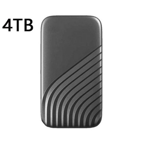 고속 휴대용 SSD 500GB 1TB SSD 타입-C USB3.1 16TB 8TB 외장 솔리드 스테이트 드라이브 노트북 PS4 용 2TB 1TB 모바일 하드 드라이브, [10] 4TB Black