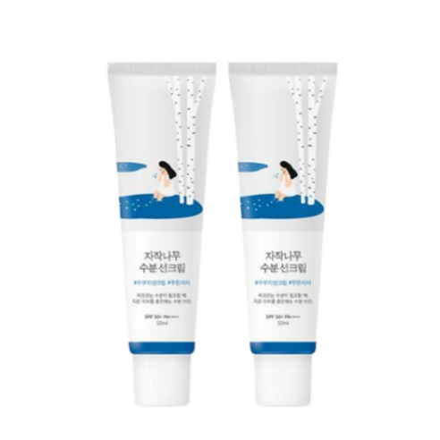 라운드랩 자작나무 수분 선 크림 50ml 1+1 (SPF 50+ PA++++), 2개