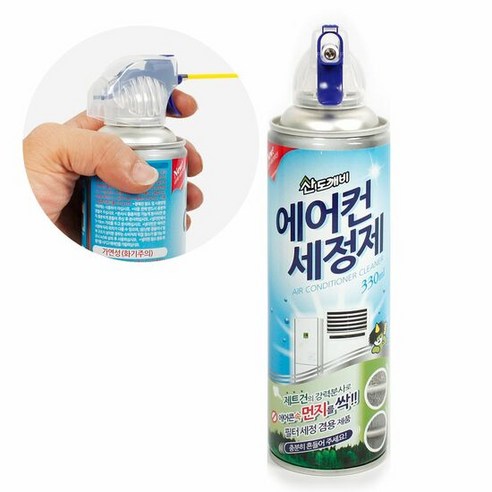 산도깨비_에어컨세정제330ml5269에어컨청소 먼지제거 에어컨 청소 세정 클리너 크리너, IL옵션상품선택IL옵션