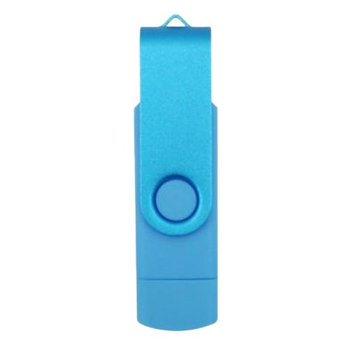 플래시 디스크 산화 된 클립 (USB + OTG) 3.0 8GB 플래시 메모리 U 디스크 안드로이드 장치 / PC / 태블릿 / 맥 (파란색), 보여진 바와 같이, 하나