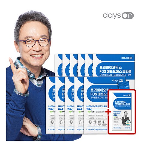 [데이즈온] [롯데단독] 오한진 프리바이오틱스 FOS 트리플 11박스+체험분 10포 /유산균먹이