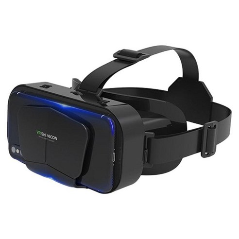 Android IOS 게임용 헤드셋 가상 현실 몰입형 G10 3D VR 안경, 179x96x125mm, 검은 색, 플라스틱