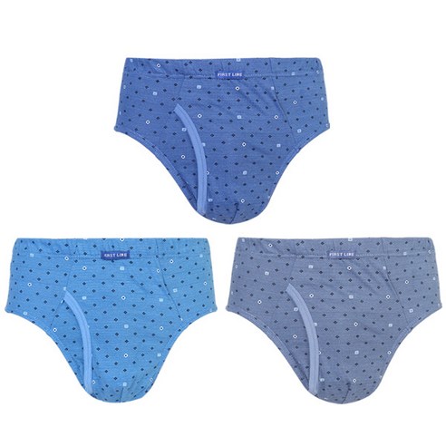 [TRY]남성 맥시퍼스트브리프유색C3매 삼각팬티 면100