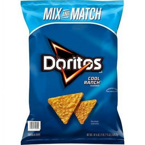 [미국직배송]프리토레이 도리토스 쿨 렌치 나초칩 297.6g, Doritos Cool Ranch Chips
