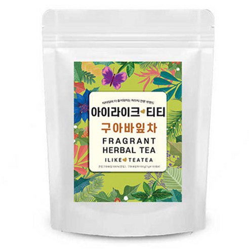 구아바잎차 티백 100개 구아바차 100g 구아바잎 효능, 1g, 100개입