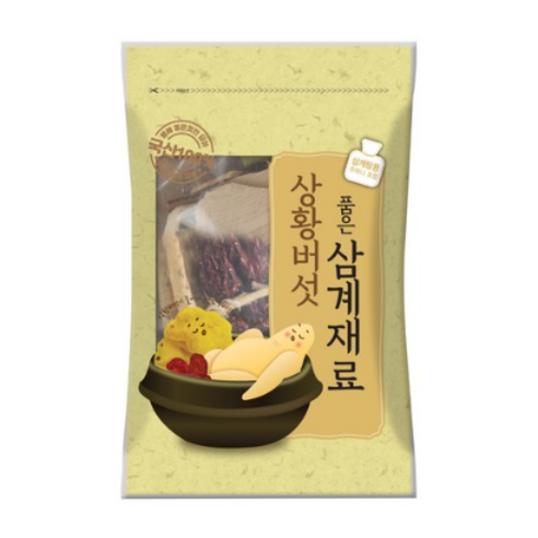 상황버섯 품은 삼계재료, 5개, 100g
