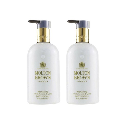 몰튼브라운 메스머라이징 아우드 어코드 & 골드 바디 로션, 2개, 300ml