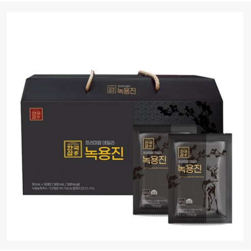 한국삼 프리미엄 데일리 녹용진 (50ml x 30포), 30개, 50ml