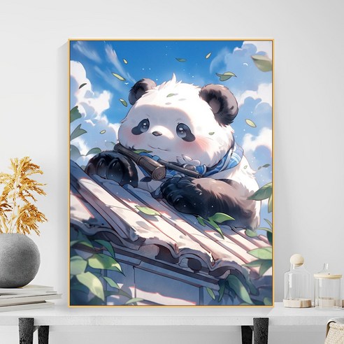 다솜이네 DIY 명화그리기 판다 유화 세트 30 x 40cm, 판다1, 1개