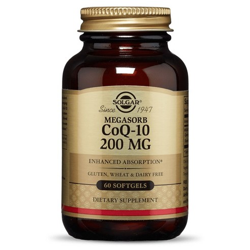 솔가 메가솝 CoQ-10 200mg 소프트젤 (60정) – 글루텐 프리 코엔자임