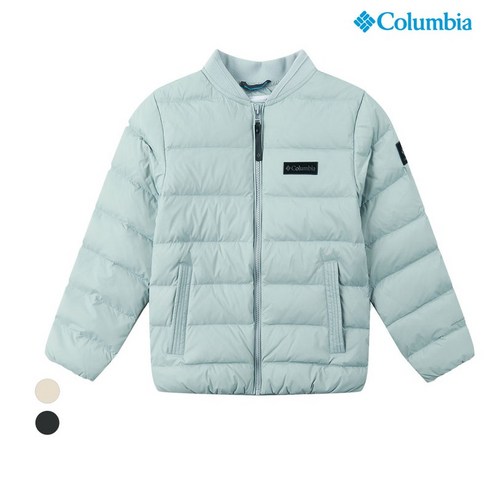 컬럼비아 키즈 슬림핏 구스다운 패딩 자켓 – 민트색 콜롬비아경량패딩