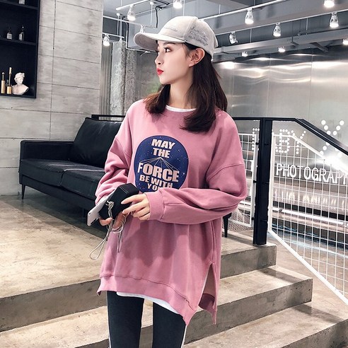 임산부 봄 의류 세트 패션 초가을 임산부 세련된 뜨거운 엄마 맞춤형 봄과 가을 코트 긴 소매 투피스 양복