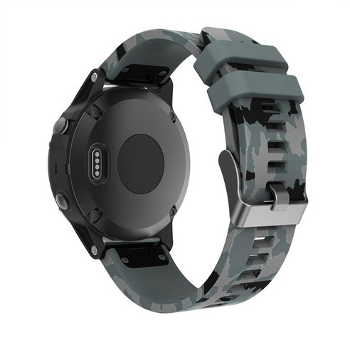 Garmin Approach S62 S60 MARQ Athlete Aviator 스트랩 가민 QUICKFIT 22mm 방수 실리콘 프린트 위장 손목대 퀵 릴리스 손목 시계줄, #4, Quick Fit 22mm