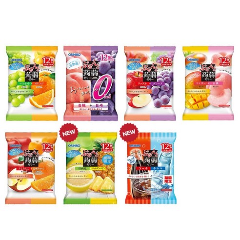 멈출 수 없는 달콤함! 오리히로 곤약젤리 8가지 맛 솔직 후기 오리히로곤약젤리