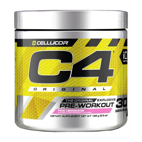 Cellucor C4 부스터 오리지널 헬스 프리워크아웃 핑크 레모네이드 30 서빙 195 g, 195g, 1개