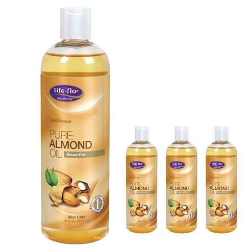 라이프플로헬스 퓨어 오일, 473ml, Almond, 4개