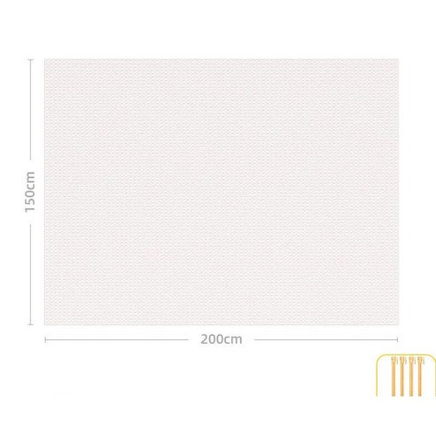수기점포 일회용 캠핑매트, 아이보리150*200cm