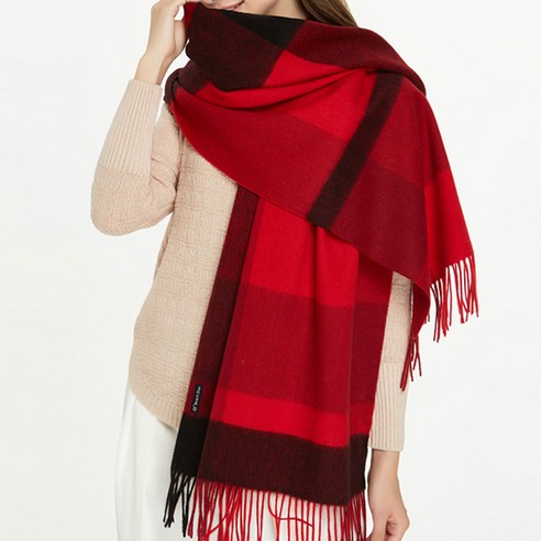 아즈블리 클래식 체크 머플러 200*32cm 목도리