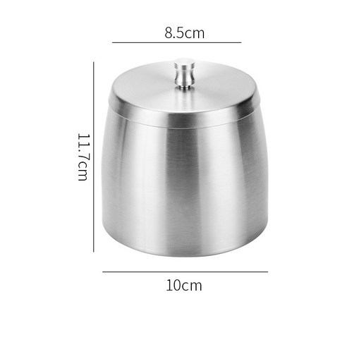 SABLE Stainless 고급형 재떨이, 1개, 실버