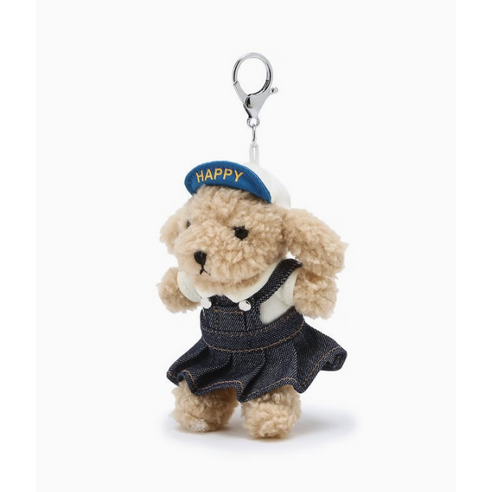 귀여운 강아지 키링과 참장식으로 사랑스러운 분위기 연출!